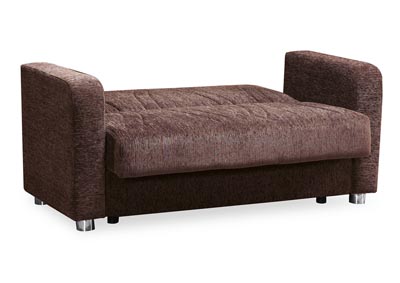 Elegance Dark Brown Chenille Love Seat,Ottomanson (Previously Casamode)